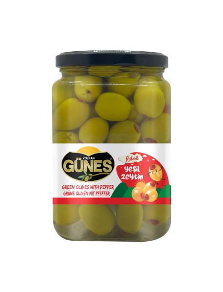 Biber Dolgulu Yeşil Zeytin 